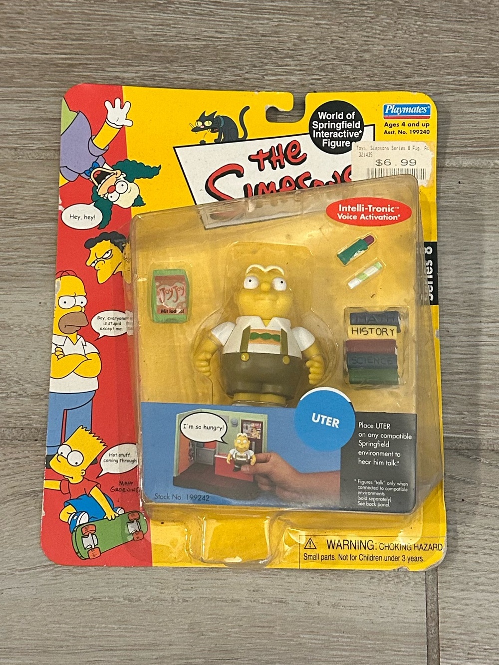 VTG Playmates The Simpsons “Uter” Series 8 WOS Interactive Figure